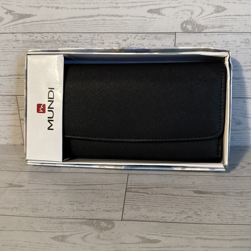 MUNDI Wallet RFID Blocking Credit Card Checkbook Classic Casual Minimalist